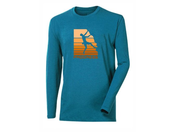triko dlouhé pánské Progress VANDAL BOULDER petrolejové (Velikost L)