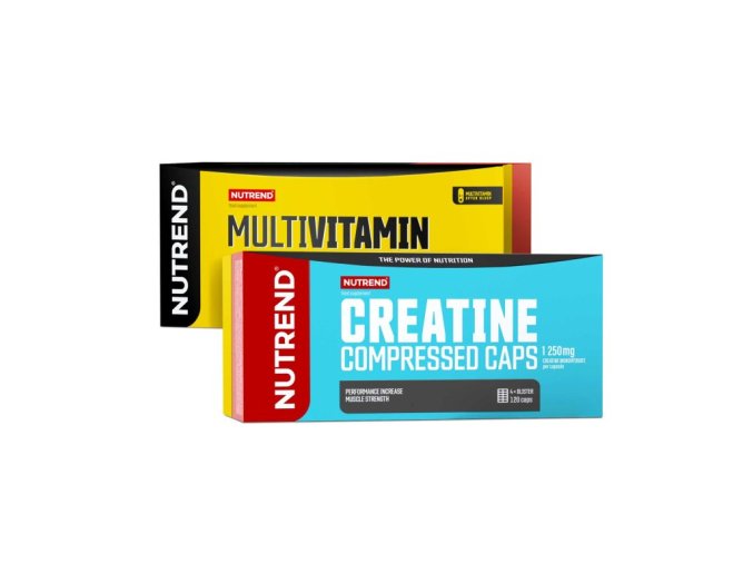 vánoční sada tablety Nutrend MULTIVITAMIN COMPRESSED 60tablet+Creatine Compresse