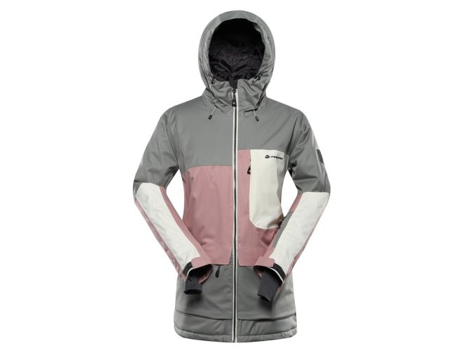 bunda dámská ALPINE PRO GARGA s membránou PTX šedá
