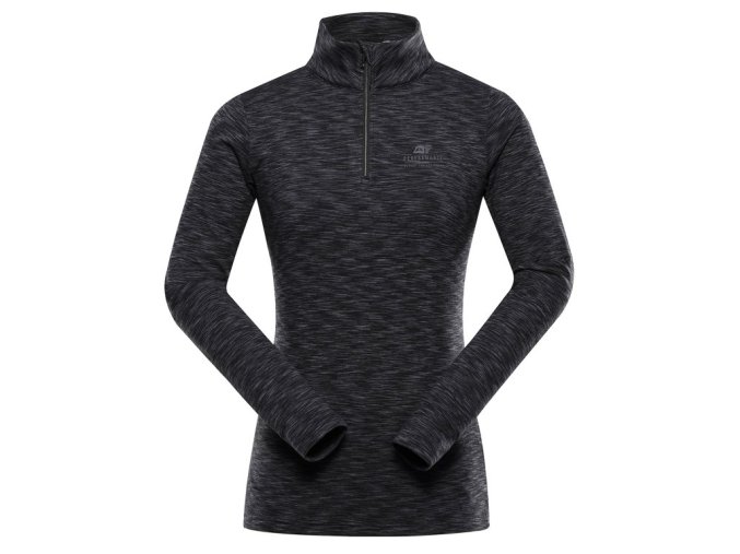 triko dámské dlouhé ALPINE PRO QADA černé (Velikost L)