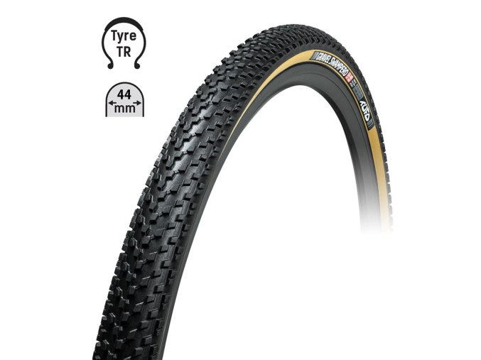plášť TUFO Gravel SWAMPERO 700x44C,bezduš .črn/béž