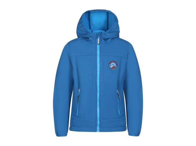 bunda dětská ALPINE PRO OMANO softshellová s membránou modrá