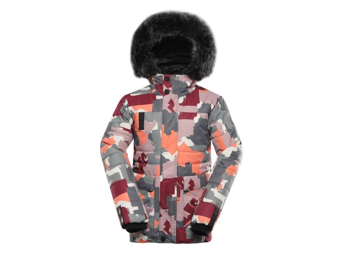 bunda dětská ALPINE PRO WERDO s membránou PTX růžová pale mauve (Velikost 104-110)