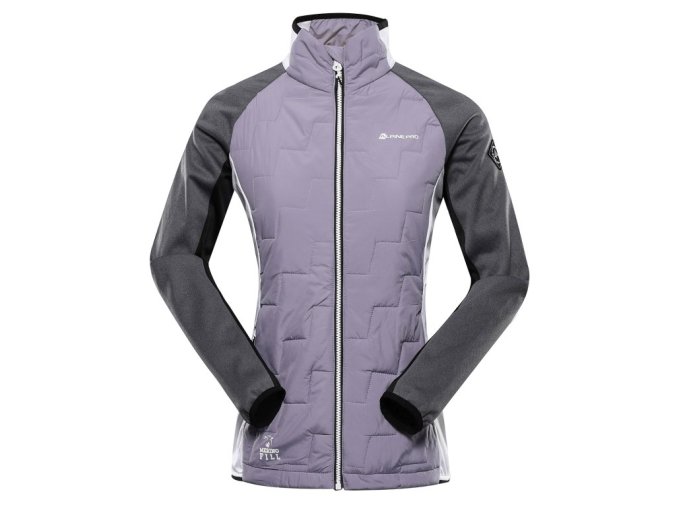 mikina dámská ALPINE PRO JORWA s merinem fialová