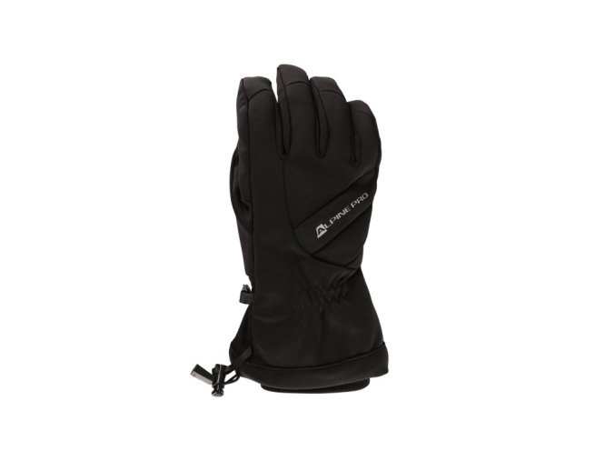 rukavice unisex ALPINE PRO OLEWE s membránou PTX černé (Velikost L)