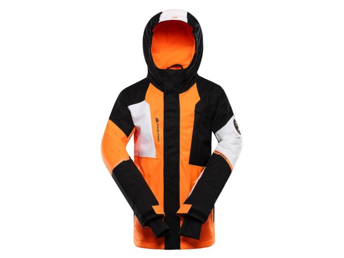 bunda dětská ALPINE PRO DEARO s membránou PTX oranžová
