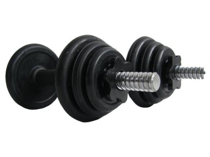 činky jednoruční 2x7,5kg pogumované
