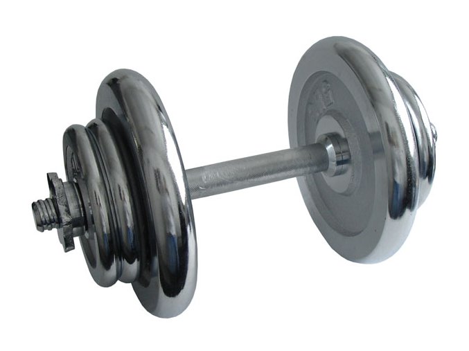 činka jednoruční 17kg 25mm chromová