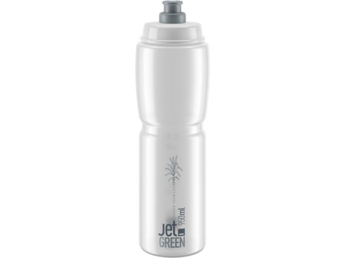 lahev ELITE Jet Green čirá/šedé logo 950 ml