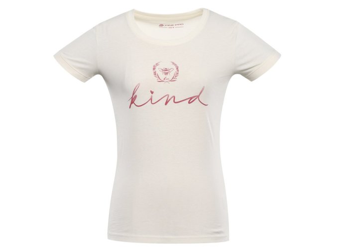 triko dámské krátké ALPINE PRO TERMESA 2 béžové (Velikost L)