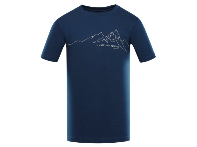 triko pánské krátké ALPINE PRO BOLEN 2 s COOL DRY modré (Velikost 5XL)