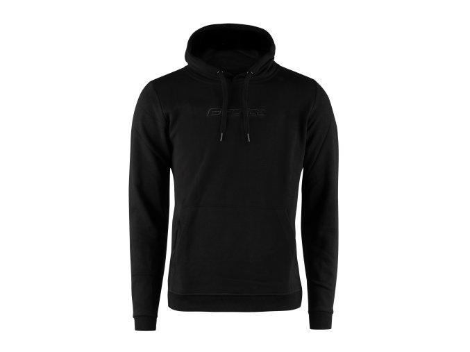 mikina F COMFY UNI přes hlavu s kapucí, černá