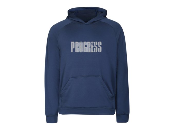 mikina pánská Progress DOSSER s nápisem tmavě modrá (Velikost L)