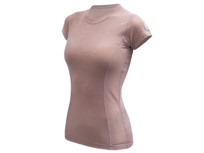 triko krátké dámské SENSOR MERINO AIR růžové
