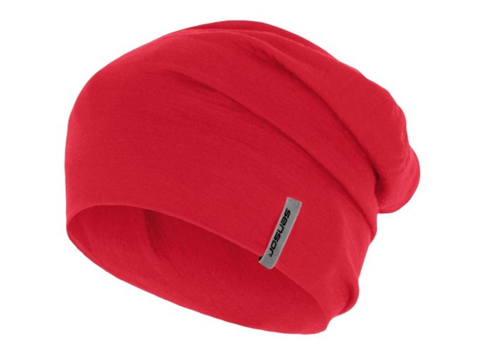 čepice SENSOR MERINO ACTIVE červená (Velikost L)