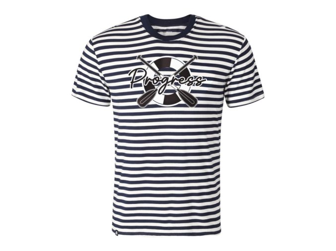 triko krátké pánské Progress NAVIGATOR modro-bílé (Velikost L)