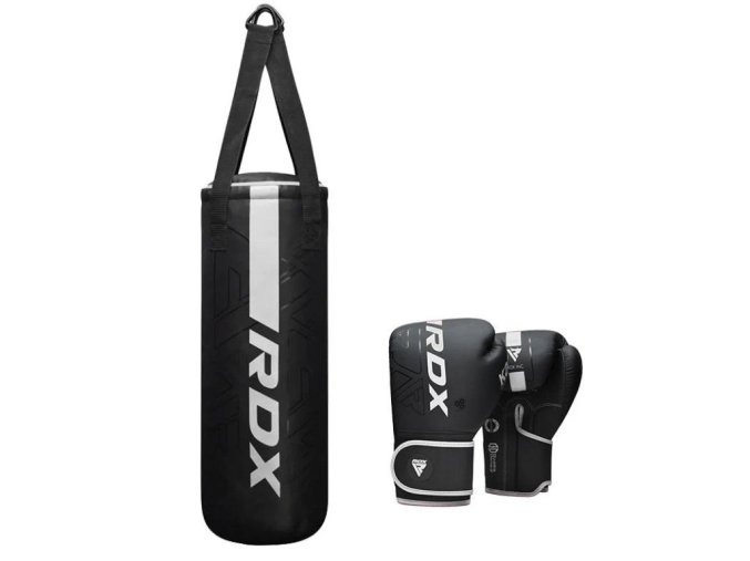 boxovací pytel s rukavicemi dětský RDX F6 2FT KARA bílý
