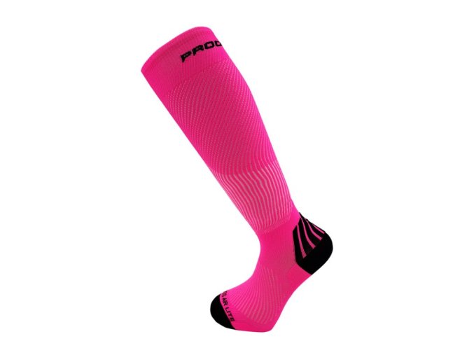 podkolenky Progress COMPRESS AIR LITE SOX neonově růžové