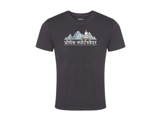 triko krátké pánské Progress AROMATIC NEPAL antracit