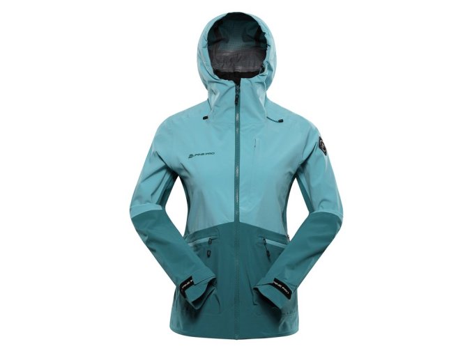 bunda dámská ALPINE PRO ZARRA nepromokavá S PTX modrá