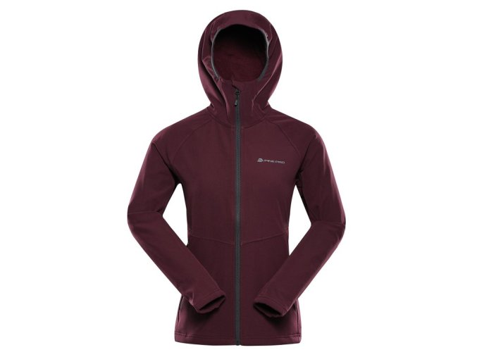 bunda dámská ALPINE PRO ANUKA s DWR fialová