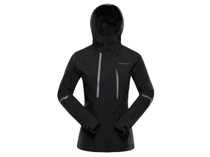 bunda dámská ALPINE PRO NOREMA 2 nepromokavá s PTX černá (Velikost L)