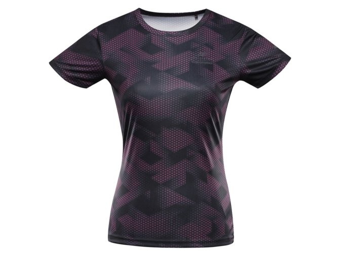 triko dámské krátké ALPINE PRO QUATRA s COOL DRY růžové (Velikost L)