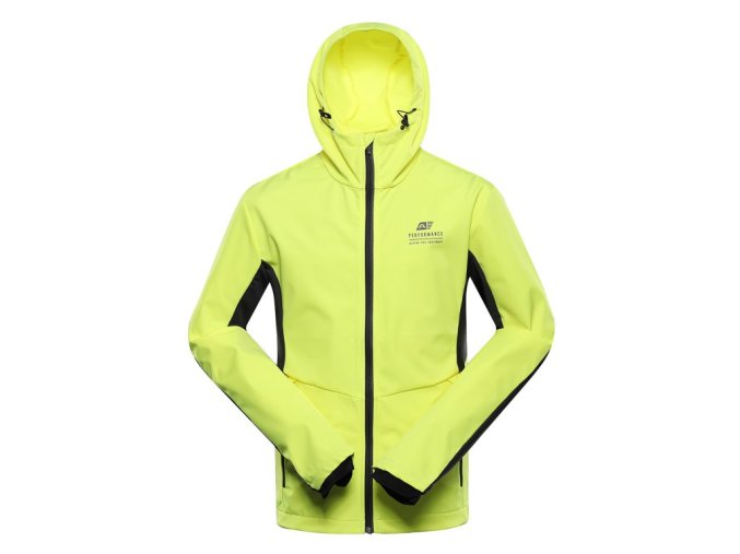 bunda pánská ALPINE PRO KERAK softshellová s DWR žlutá (Velikost M)