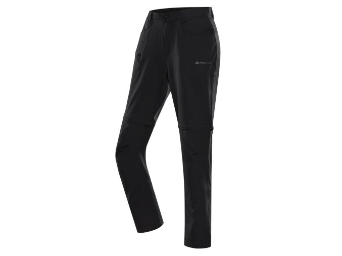 kalhoty pánské dlouhé ALPINE PRO NESC 2 s COOL DRY černé (Velikost 46)