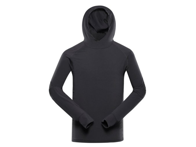 mikina pánská ALPINE PRO IZAR funkční s reflexními prvky zemitá (Velikost L)