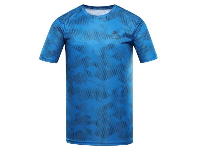 triko pánské krátké ALPINE PRO QUATR rychleschnoucí s COOL DRY modré (Velikost XL)