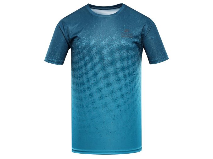 triko pánské krátké ALPINE PRO QUATR rychleschnoucí s COOL DRY modré (Velikost L)