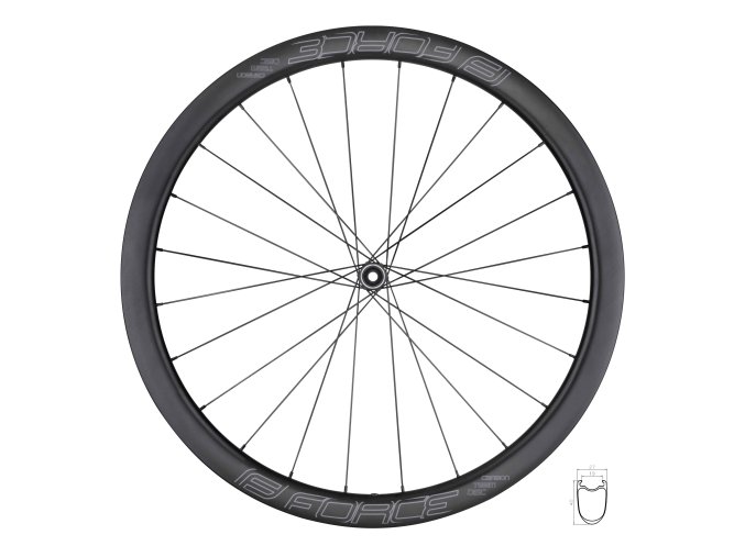 kolo přední siln. F TEAM SP KARBON DISC 40 plášť.