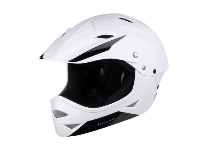 přilba FORCE DOWNHILL junior, bílá matná S - M