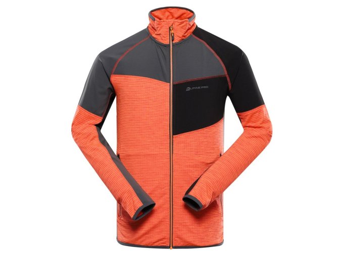 mikina pánská ALPINE PRO ONNEC 2 s COOL DRY oranžová