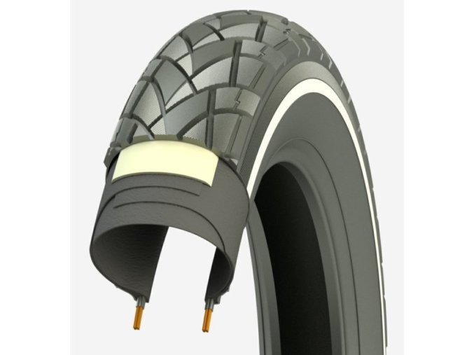 plášť Beyond BY101 12"x2/50-203 reflex černá