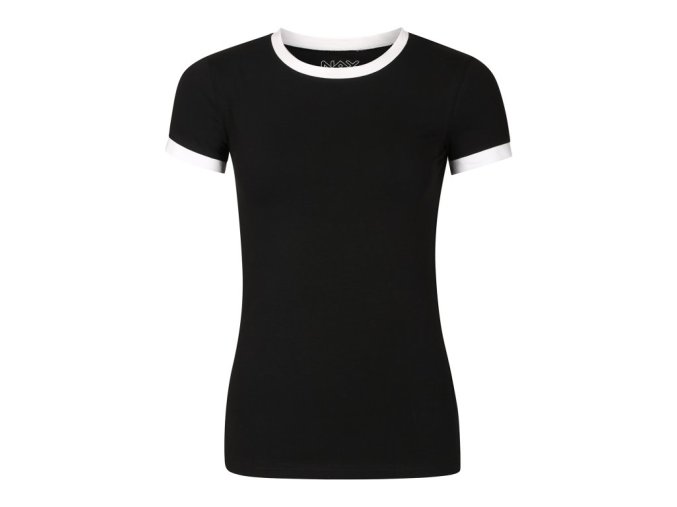 triko dámské krátké NAX GRELO černé (Velikost S)
