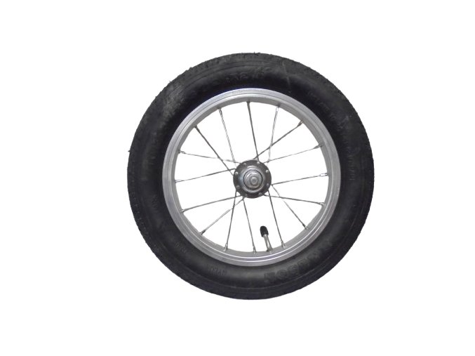 kolo zapletené obuté 12" 203-21 přední 16 děr stříbrné Remerx/Ralson silniční