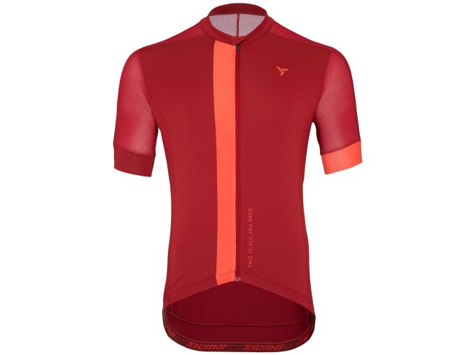 Silvini pánský dres MD2226 Carnio (Velikost S, Barva merlot-ruby)