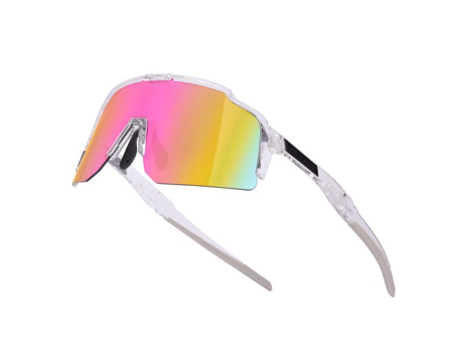 brýle FORCE STRIVE transparentní, růžové zrc. sklo