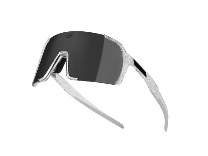 brýle FORCE GLARE transparentní, černé zrc. sklo