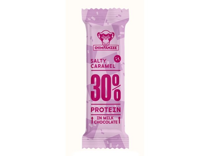 tyčinka Chimpanzee Protein 30% 50g slaný karamel exp. 08/25