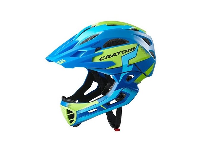 Helma CRATONI C-Maniac Pro Blue/Lime Matt - L/XL (59-62cm) (Varianta L/XL (58-61cm))