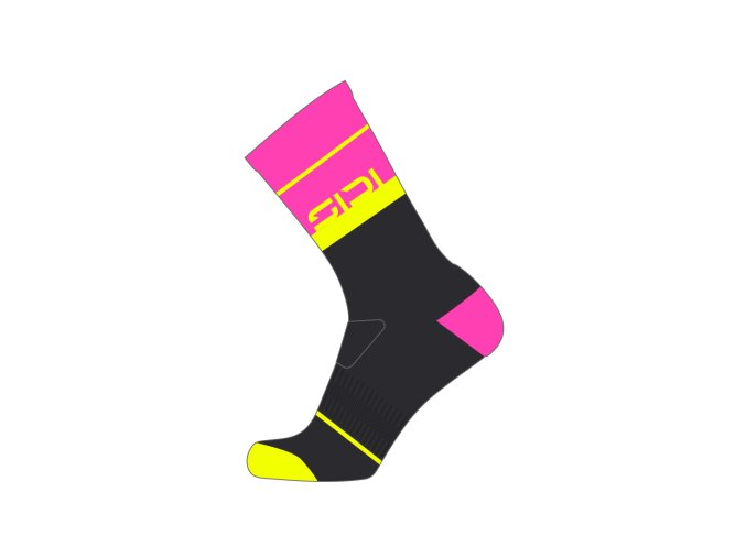 Ponožky SIDI Viator Socks Black/Fluo (Varianta 35/39)