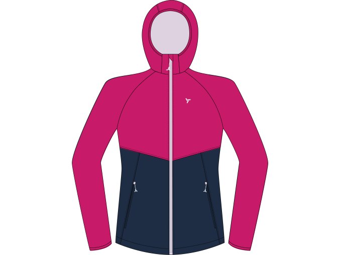 Silvini dámská bunda WJ2506 Gralba (Velikost XS, Barva fuchsia-navy)