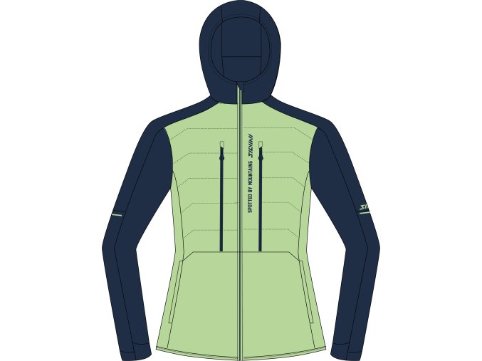 Silvini dámská bunda WJ2516 Asprino (Velikost XS, Barva green-navy)
