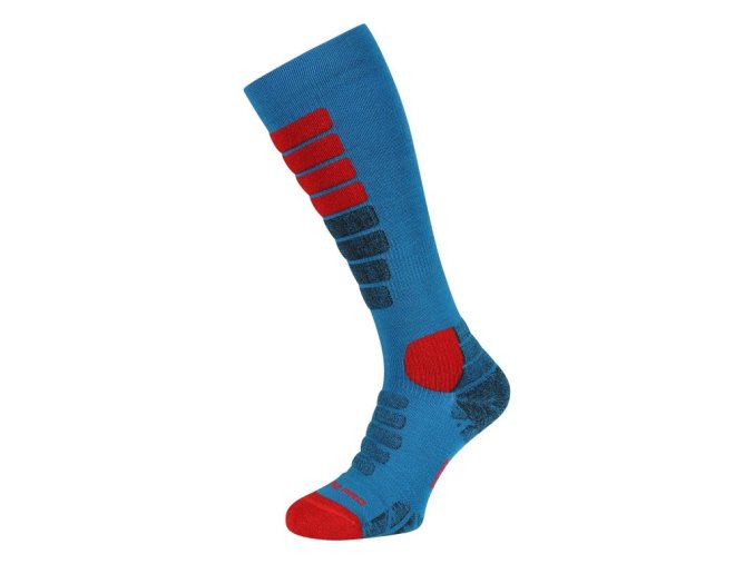 podkolenky unisex ALPINE PRO RODE s merinem modré (Velikost L)