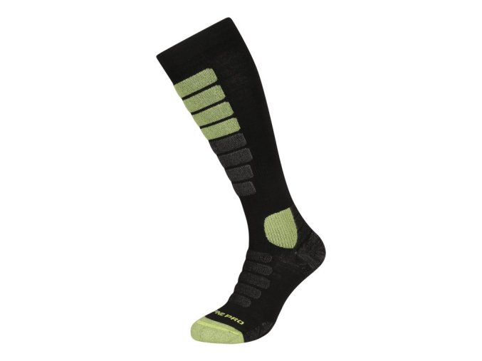 podkolenky unisex ALPINE PRO RODE s merinem černé (Velikost L)