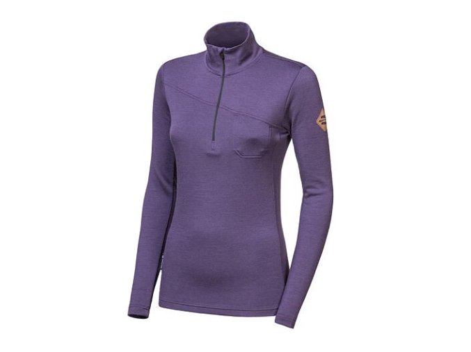 mikina dámská SENSOR Extreme up merino fialová (Velikost L)