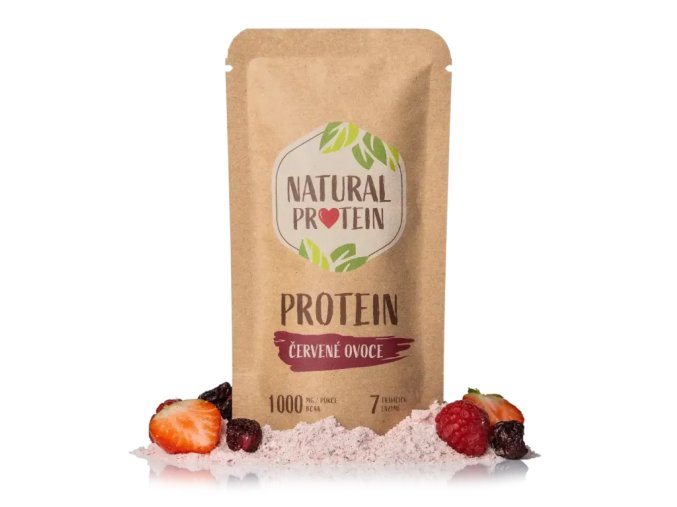 nápoj NaturalProtein protein SPORT 35g červené ovoce